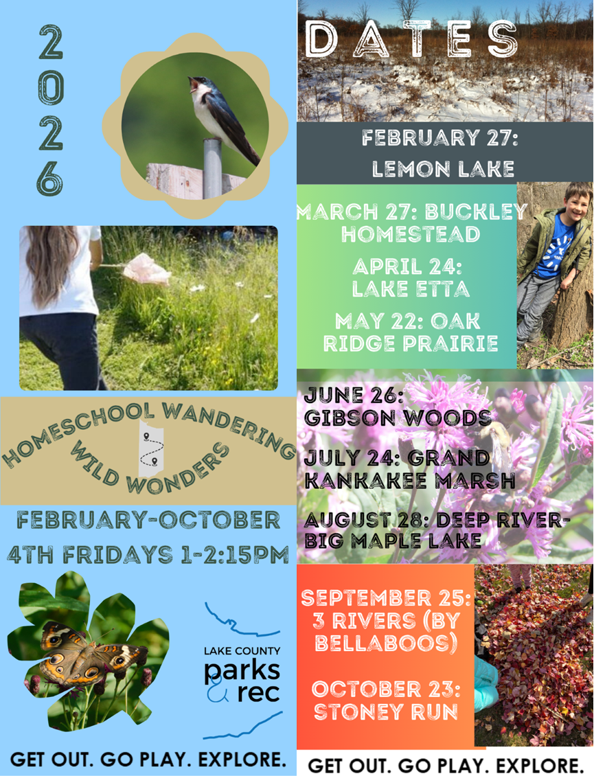 homeschool wandering wild wonders 2026 schedule